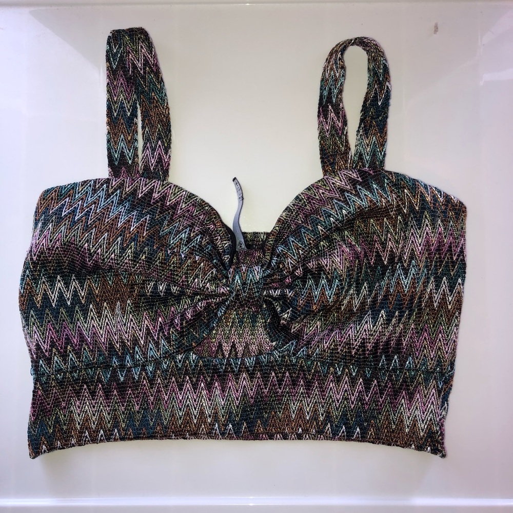 Muliticolored Crop Top